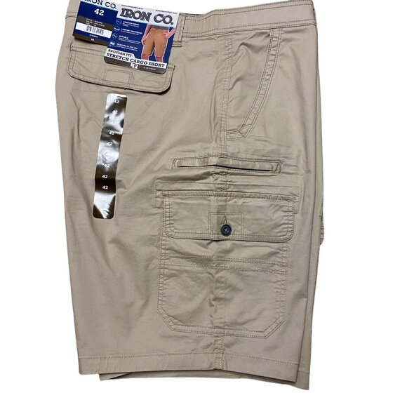 Iron Co. Mens Wheat Regular Fit‎ Stretch Cargo Shorts Size 44 - Picture 5 of 10
